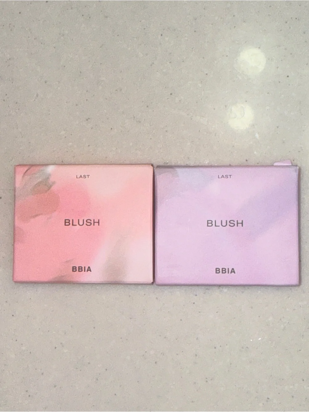 BBIA Korean cosmetics Makeup Blush in Lavender & Sweet Pea Light Pink Cool Tones